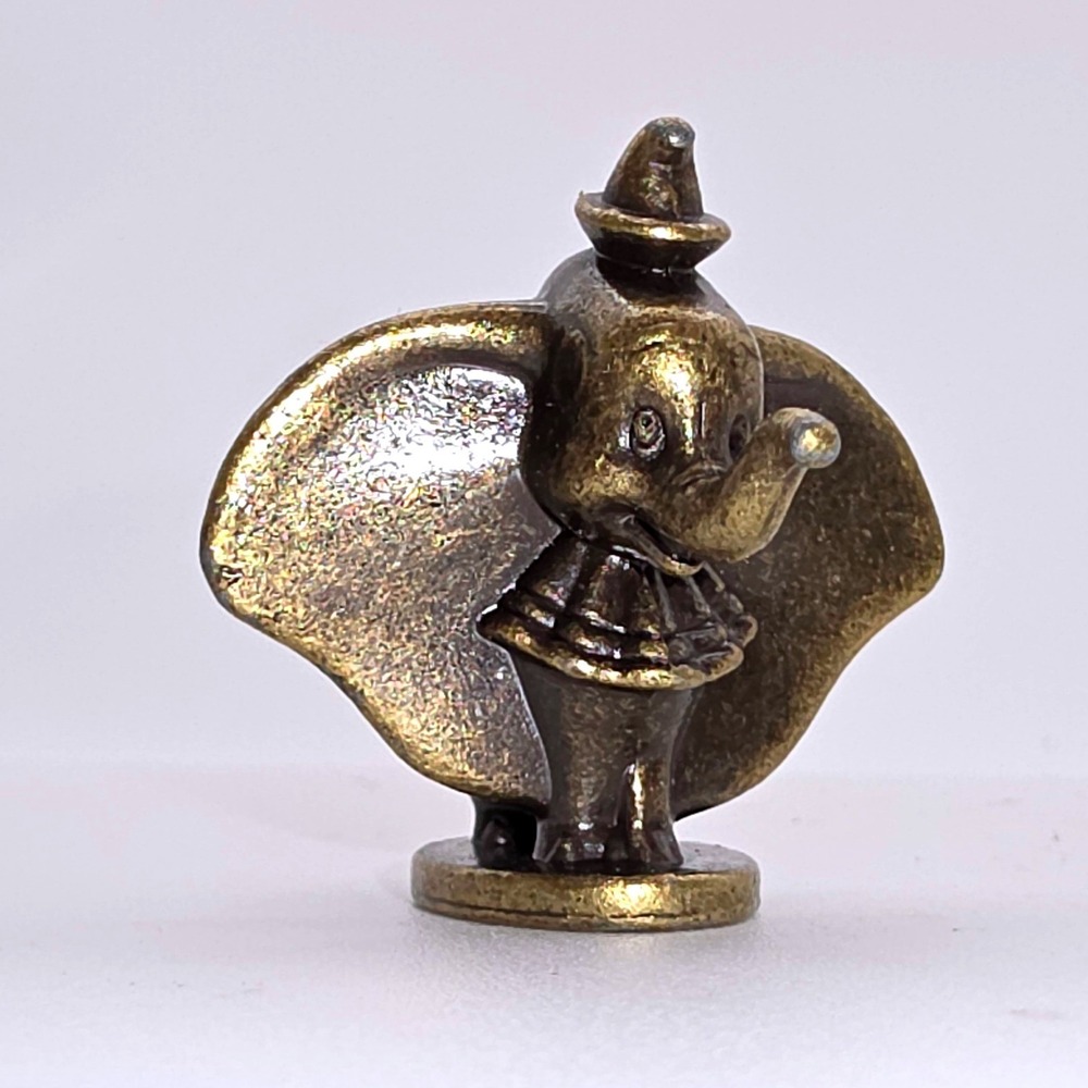 Disney Monopoly Game Token Bronze Tone Dumbo Elephant 2001 Replacement Piece